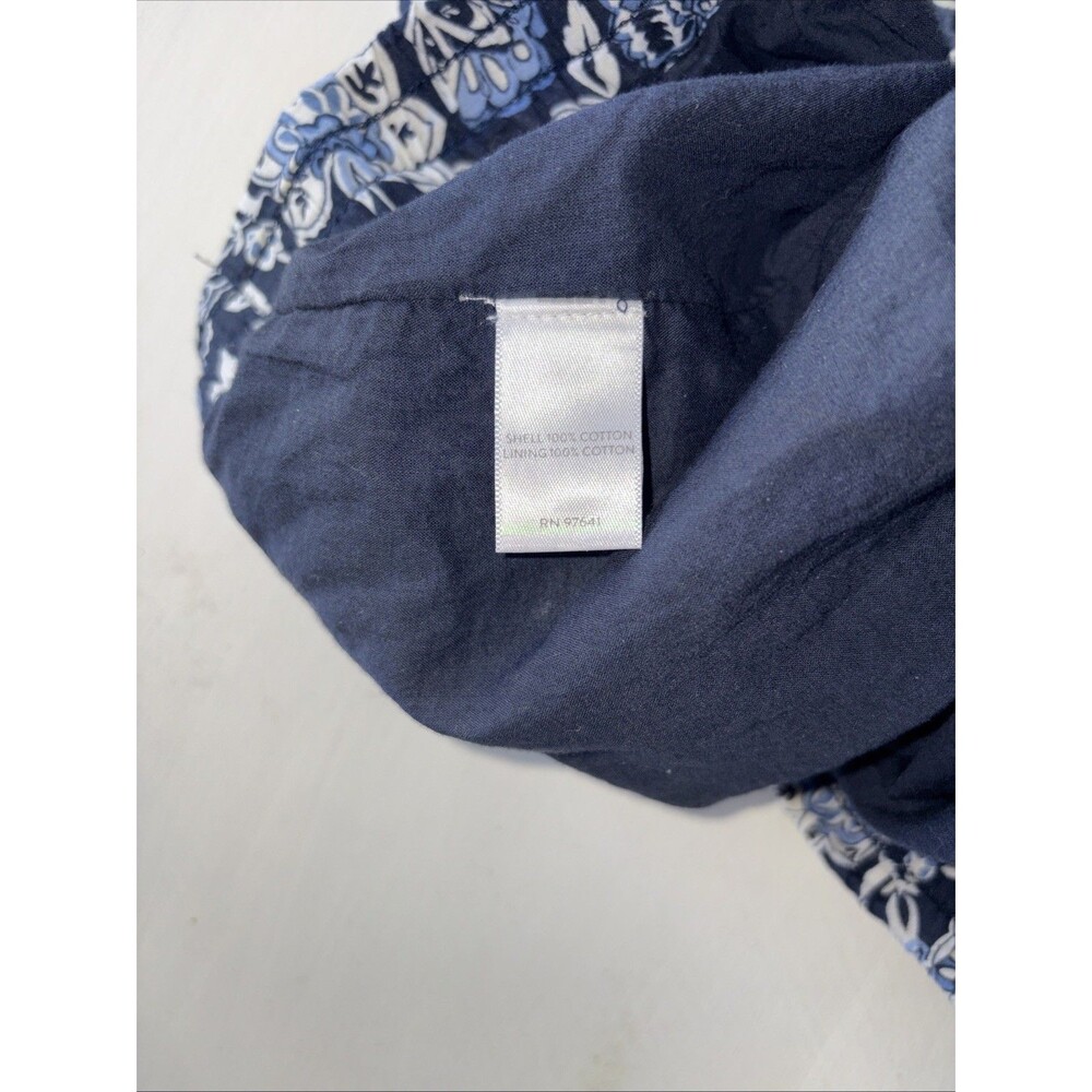 J.Jill Women's XSP Cotton Blue Patterned Skirt with Pull-On Flared Boho Artsy - Picture 5 of 5
